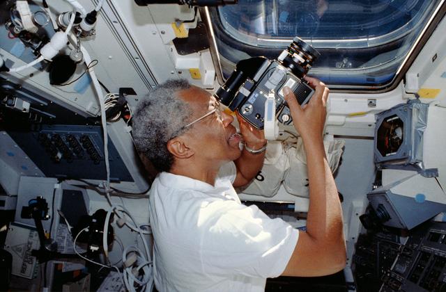 Guion Bluford in orbit