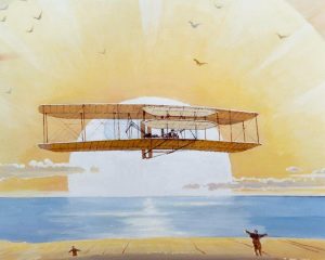 Courtesy of NASA. Bob McCall's Centennial of Flight mural to commemorate a century of powered flight.